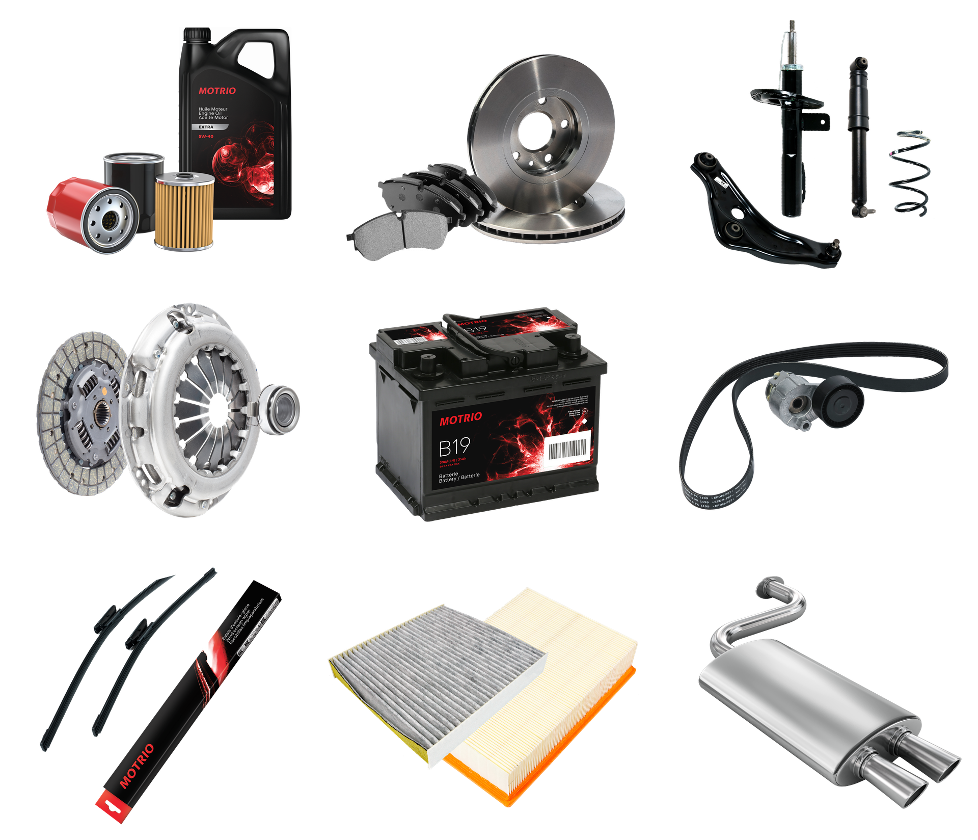Motrio aftersales car parts selection