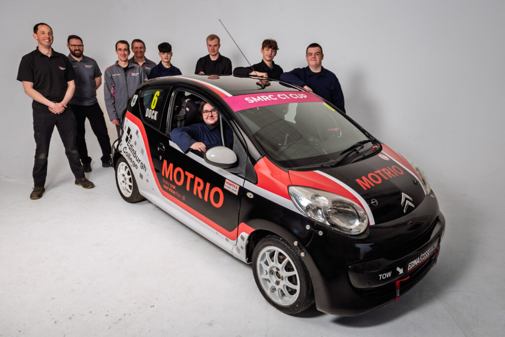 Motrio UK Partners with Edinburgh College to Encourage Young People to go Racing